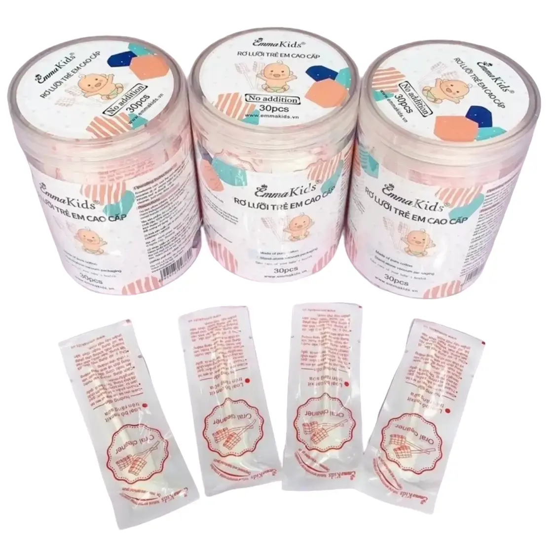 Hộp 30 que gạc rơ lưỡi EmmaKids cho bé vệ sinh răng miệng gạc cây  rơ  lưỡi  cho  bé tưa  lưỡi  cho  trẻ  sơ  sinh hút  mũi  cầm  tay  cho  bé gạc  rơ  lưỡi  cho  bé gạc  rơ  lưỡi  sao  việt
