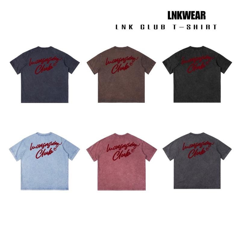 { BST 2025 } ÁO THUN WASH FORM RỘNG THÊU XÙ LNK CLUB