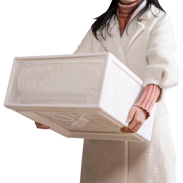 Thickened Drawer Style Wardrobe Storage Box Plastic Storage Cabinet Clothes Storage Box Toy Underwear Storage Box Shoe Box Kitchen Organiser Bath Lightweight 3