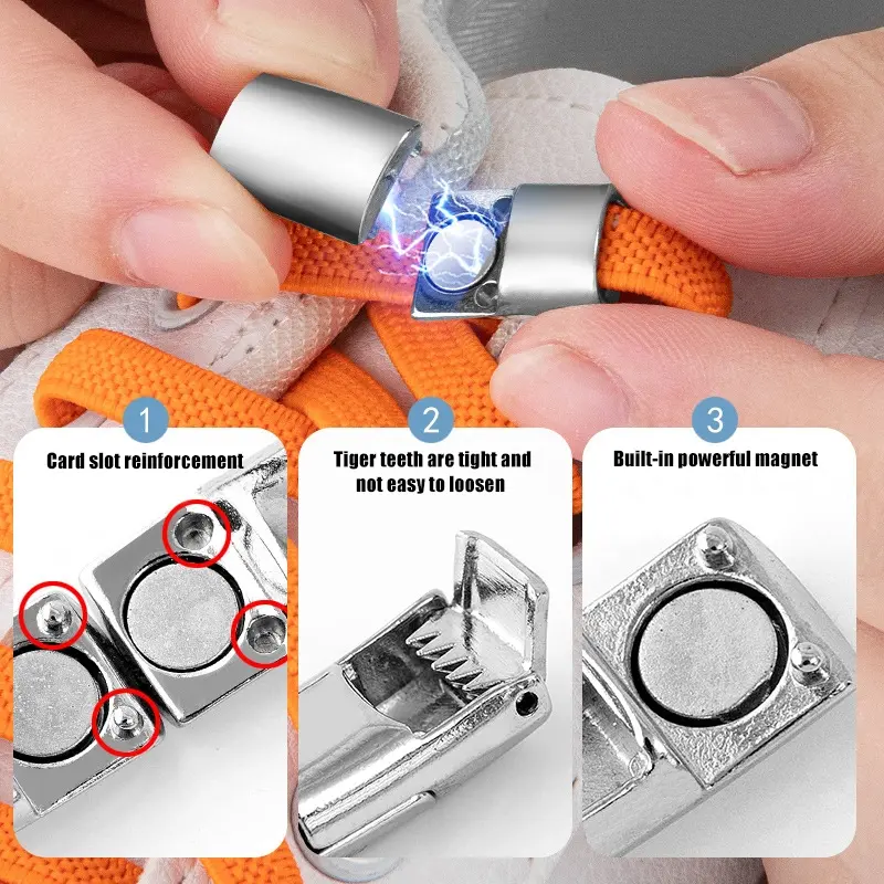 Khóa Dây Giày Cho Nam Lười, 1 Đôi, Không Cần Buộc, Không Cần Buộc, Dây Giày Co Giãn, Dụng Cụ Cố Định Khóa Dây Giày, Không Cần Buộc, Dây Giày Mở Rộng Đàn Hồi, Khóa Dây, Làm Bằng Kim Loại Hoa Ong Caro 3