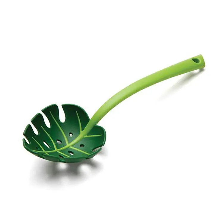 Creative Green Leaf Scoop Turtle Back Leaf Scoop Lo mein Scoop Scoop Hot Pot Scoop,colander