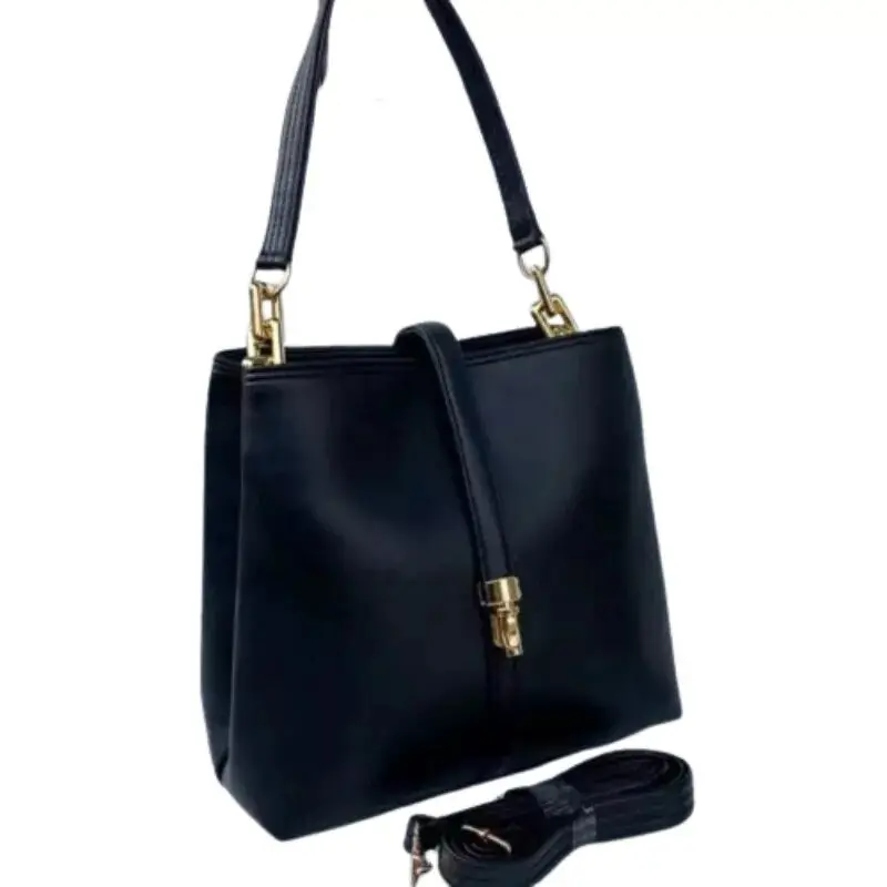 Tas Selempang Wanita DHELIA Terbaru Sintetis 2 in 1 - Hitam - Slingbag 2