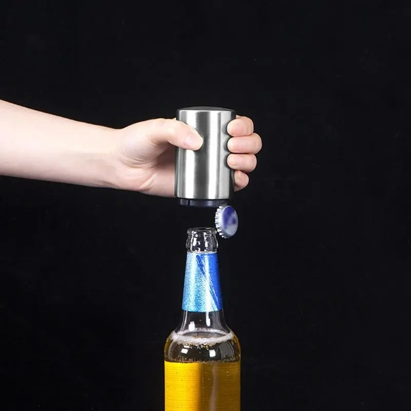 Portable Stainless Steel Bottle Opener, 1 Count Bottle Cap Remover for Kitchen Canteen, Kitchen Gadgets 5