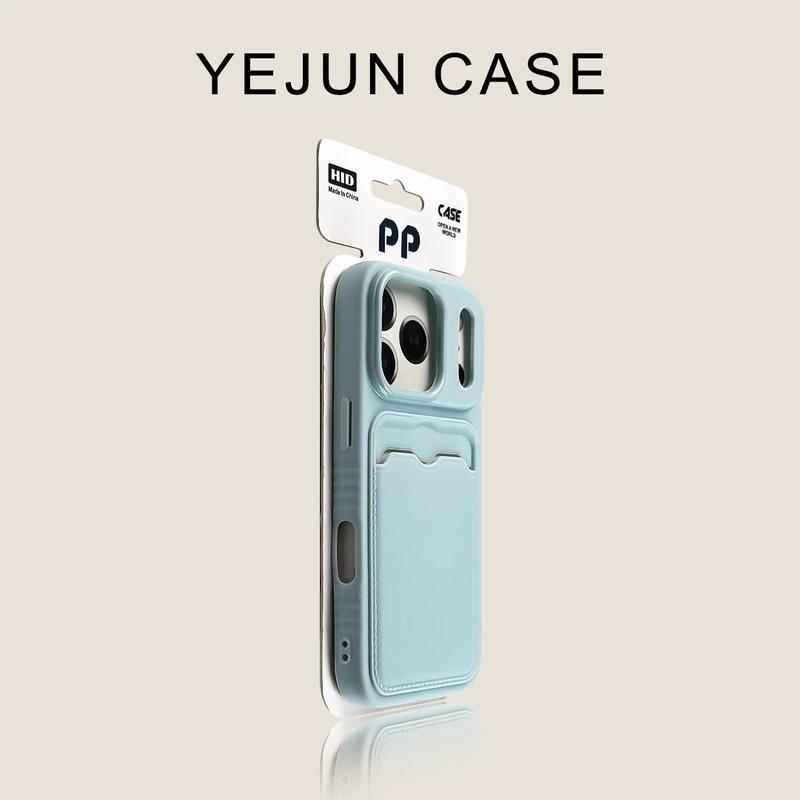 Hộp đựng tiền và thẻ da cho iPhone 17/16/15/14/13/12 Pro Max, hộp ví di động với khung bên chống trượt, phù hợp cho phụ nữ, vỏ điện thoại thời trang.