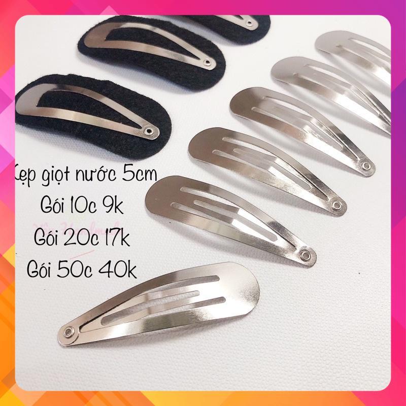 Phôi kẹp tóc giọt nước trơn làm handmade, kẹp tóc trơn Nữ size