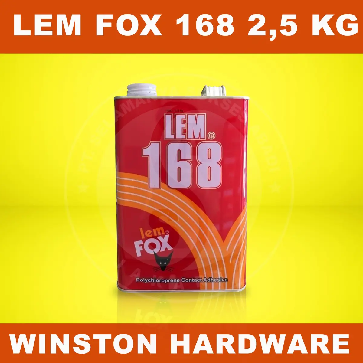 Lem HPL Lem Fox 168 Kuning Galon Kecil 2,5 Kg 2500 gram