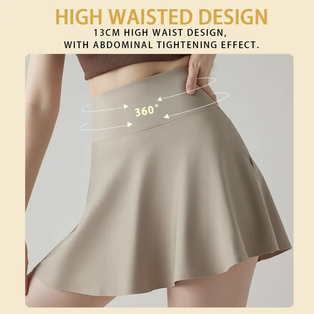 Outdoor Sports Mini Skirt Athletic Skirt Ladies Golf Short Skirt R Tennis Skirt