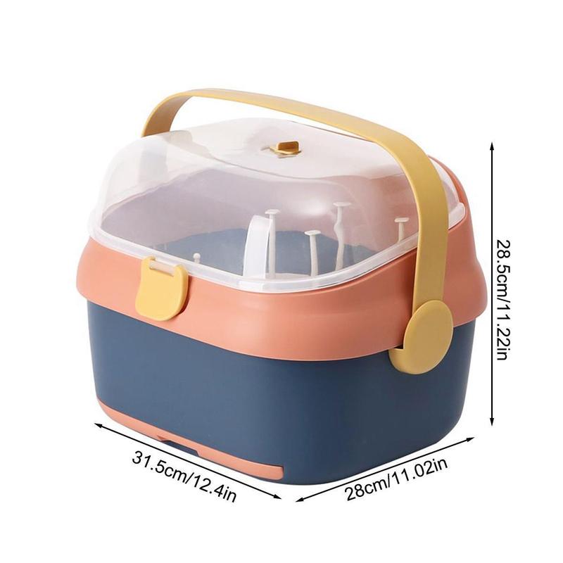 Product Introduction of Baby Bottle Storage Box Dustproof Drain Bottle Thickened Plastic Bottle Storage Box 26
