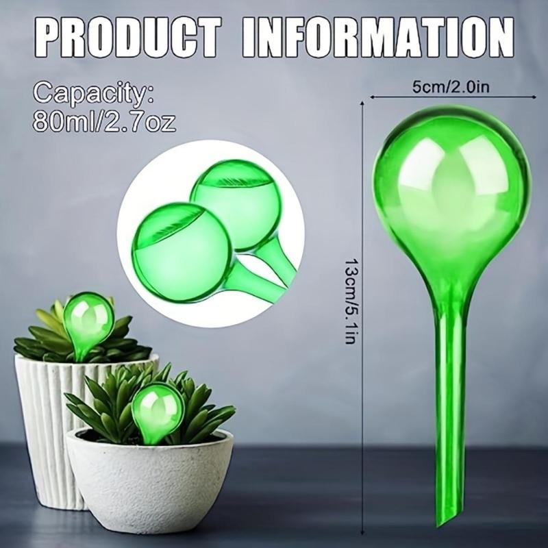 Bulb Shaped Plant Self Watering Device, 5 Counts/set Simple Durable Plant Self Watering Bulb, Automatically Plant Watering Tool, Garden Supplies for Home Garden 1