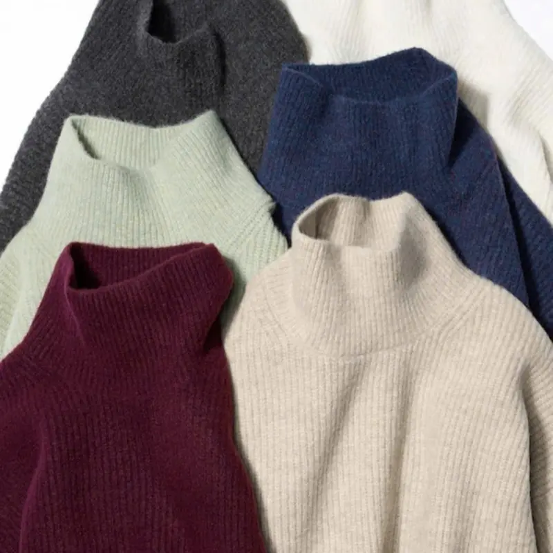 Áo len souffle cổ cao Uni Japan chất liệu mỏng nhẹ không gây ngứa Women Top 6