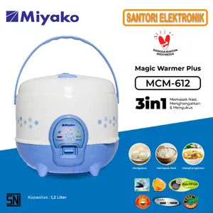 RICE COOKER / MAGIC WARMER MIYAKO 1,2 LITER MCM-612 | MCM612