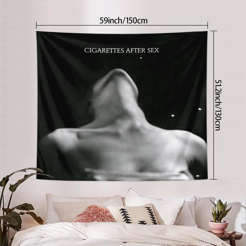 Creative Black Aesthetic Fun Tapestry, Wall Hanging Art Party Decoration, Suitable for Home Decoration Bedrooms, Expert Live Streaming Photo Decoration Tapestry 6