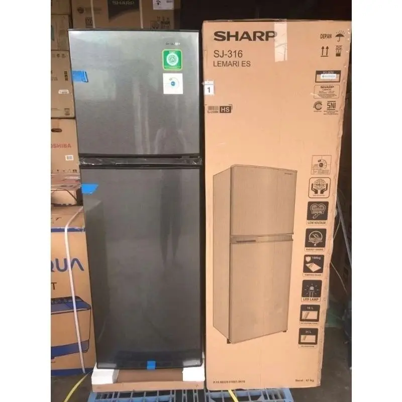 KULKAS 2 PINTU SHARP SJ-316MN-HS 256 LITER FREE ONGKIR JABODETABEK 3