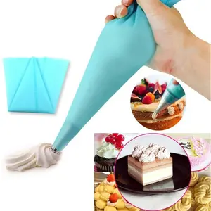 Piping Bag Silikon Silicone Silicon Buttercream Krim Kue Tart Hias Kitchenware spuit piping bag