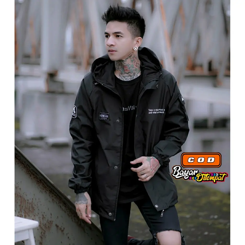 JAKET CASUAL -JAKET Pria-JAKET OUTDOOR ORIGINAL - JAKET PARASUT Pria- JAKET WATERPROOF Cowok Nyaman Keren Lembut Distro Bandung