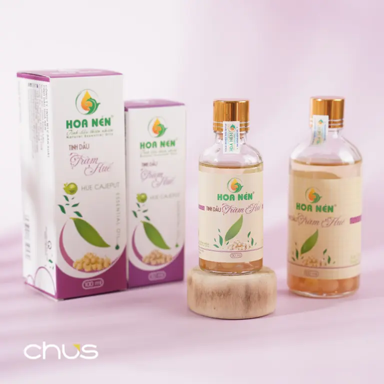 CHÍNH HÃNG - Tinh dầu Tràm Huế nguyên chất có ngâm củ nén 100ml - Hoa Nén - Vegan - Chăm sóc mẹ và bé Cho Bé Cho mẹ 2