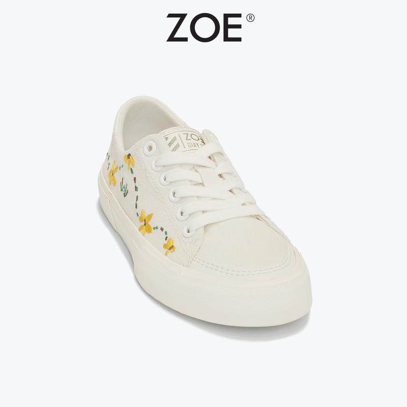 Giày Vải Canvas Thêu Hoa Cúc Chang'e Flower ZOE (Embro Zoe) | ZOE OFFICIAL 6