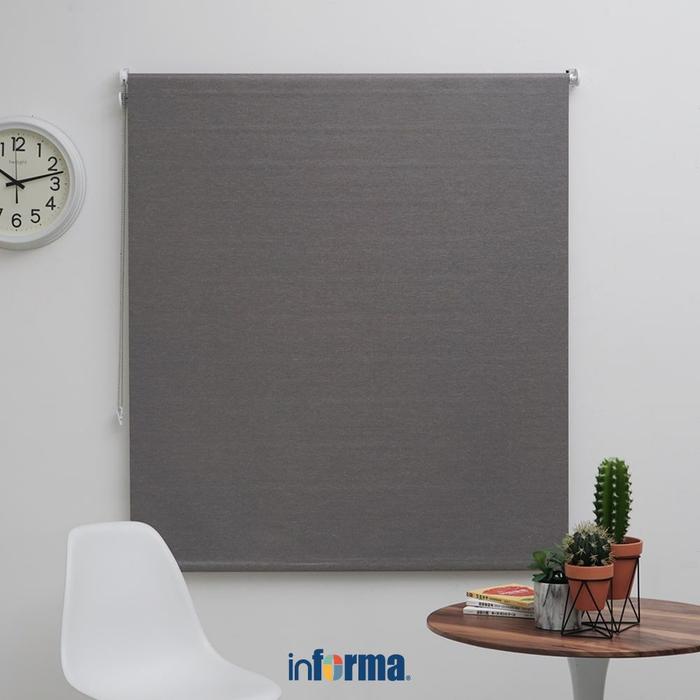 Gambar Informa 150X160 cm Roller Blind Textured - Abu-Abu Gorden Jendela Tirai Gulung Penutup Pelindung Panas Krey Jendela Gorden Minimalis dari Informa Indonesia Kota Administrasi Jakarta Utara Tokopedia
