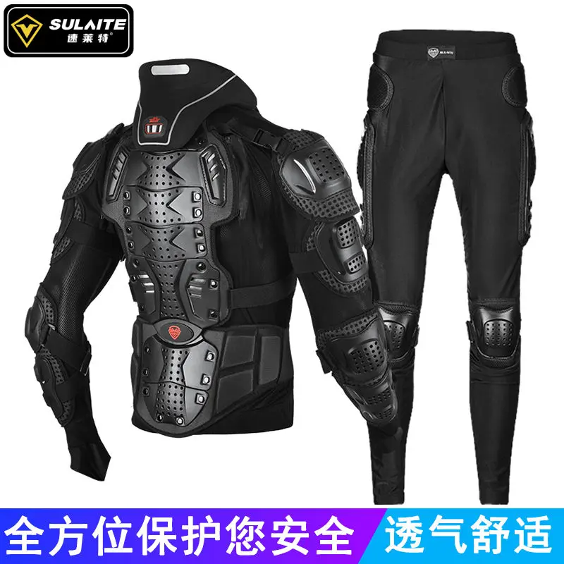 Đồ Bảo Hộ Áo Giáp Xe Máy, Dành Cho Nam Và Nữ, Chống Rơi, Tích Hợp Toàn Thân, Thích Hợp Để Đi Xe Đạp, Bộ Dụng Cụ Cố Định, Bộ Tám Món, Thích Hợp Cho Xe Máy 0