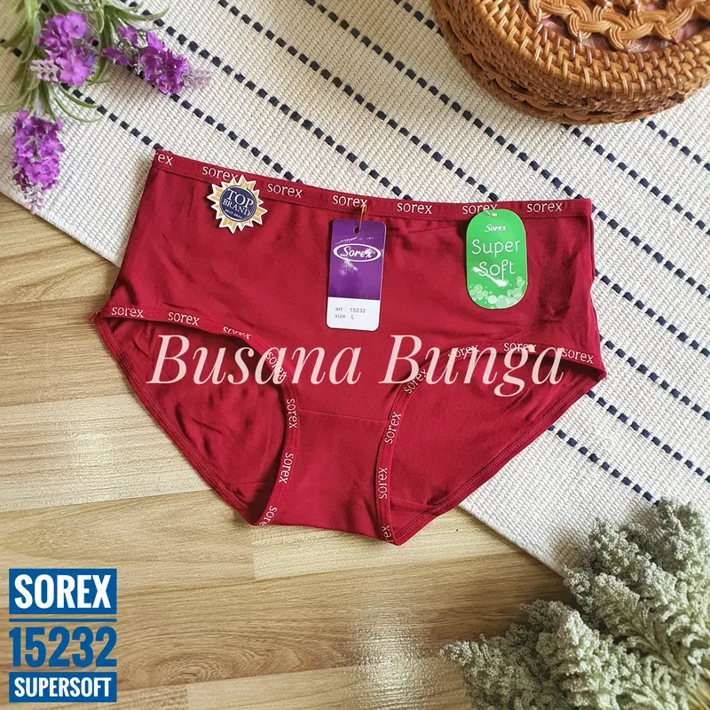 Sorex (3pc, 6pc, 12pc) CD/Celana Dalam Wanita 15232 SuperSoft 1