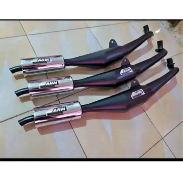 knalpot ahm black fulsistem pnp fiz r dan poswan dan alfa dan bravo dan tornado