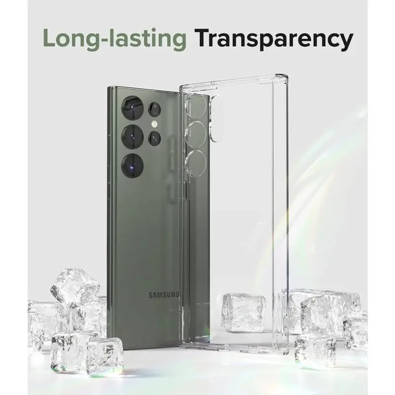 Ringke Clear Case Samsung Galaxy S23 Ultra 5G Plus - Fusion Soft Casing Softcase Premium 4