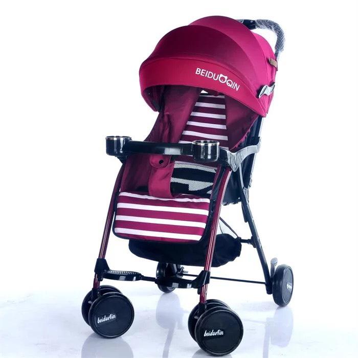 Xe đẩy 1 chiều 3 tư thế chính hãng BEIDU QIN có  mái che cho bé 3