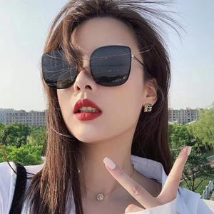 FS OOTD Oversized Korea Sunglasses Kaca Mata Hitam UV Protection Gaya Fashionable TikTok Style Wanita OOTD Perfect Cermin Mata Hitam