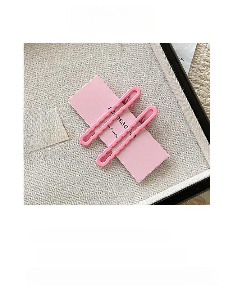 Product Introduction of Kẹp Mỏ Vịt, Phong Cách Phương Tây, Màu Pastel, Kẹp Bên, Kẹp Tóc, Màu Hồng, Kẹp Cố Định, Mùa Xuân Mới, Màu Đen Women Nữ kẹp  tóc  mái  kim  loại 3