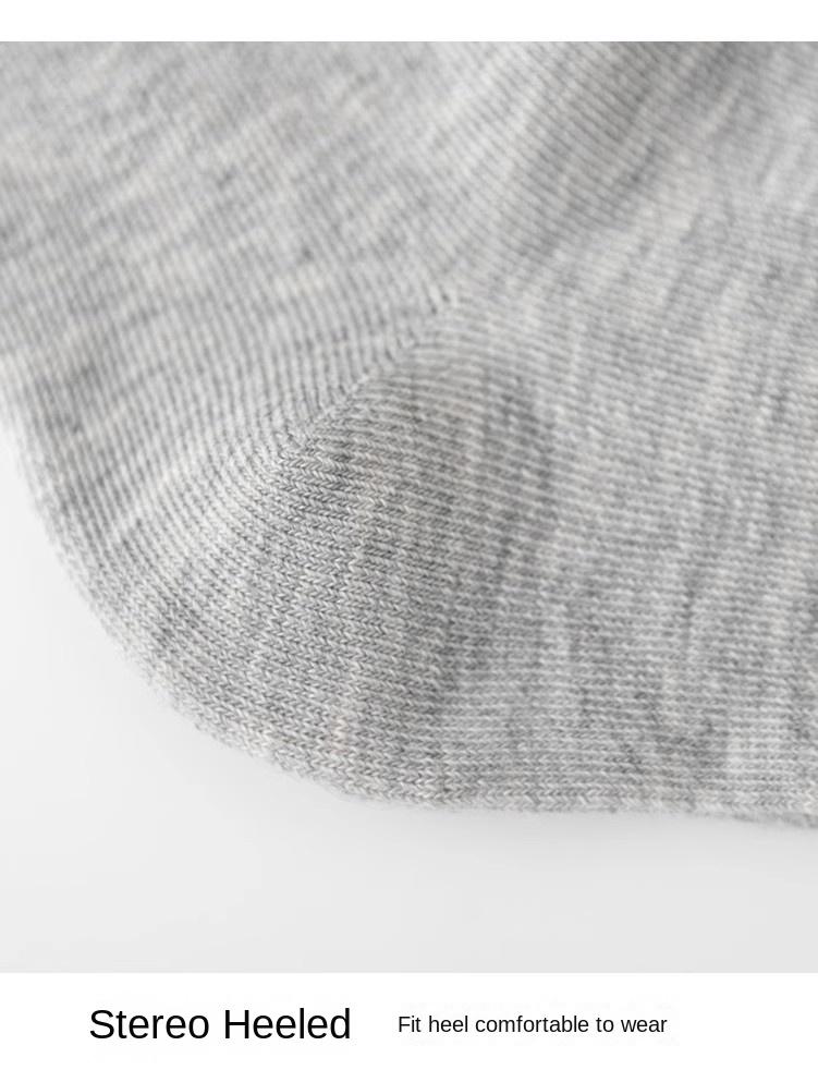 Product Introduction of Long tube socks for women in spring and autumn, thin cotton breathable, unisex sports socks, autumn and winter, solid color, anti odor, black and white socks 14