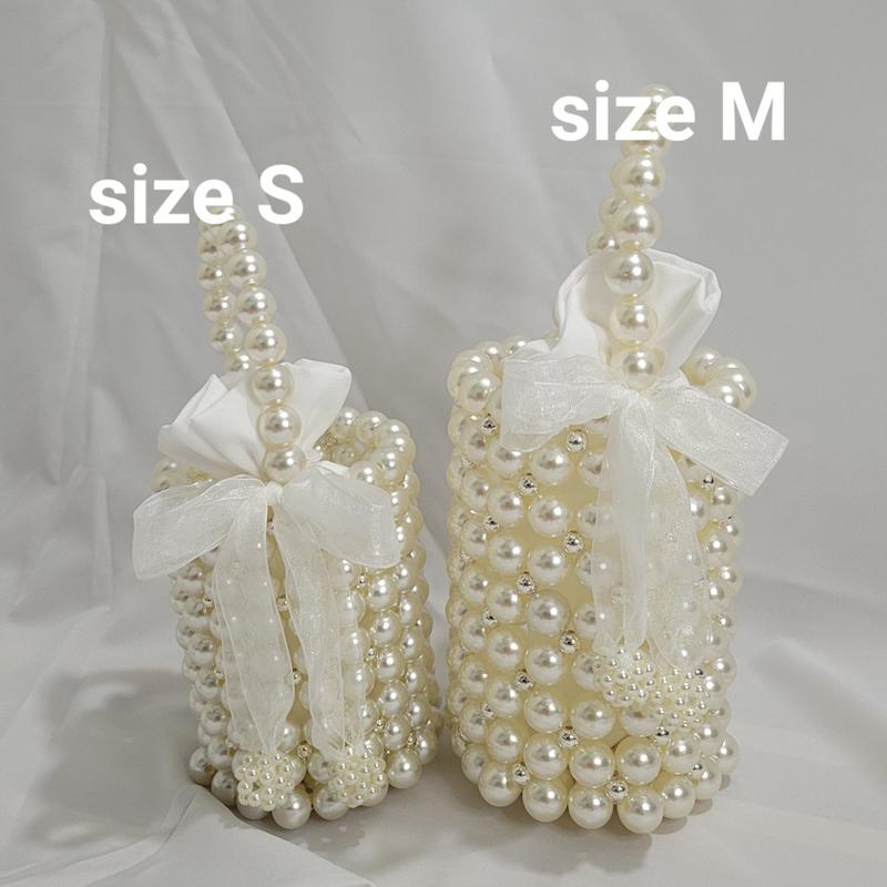 Product Introduction of Túi Trụ Ngọc Trai Nhân Tạo Kết Hạt Trai Kem Bạc Cho Nữ (Bag) dây 1