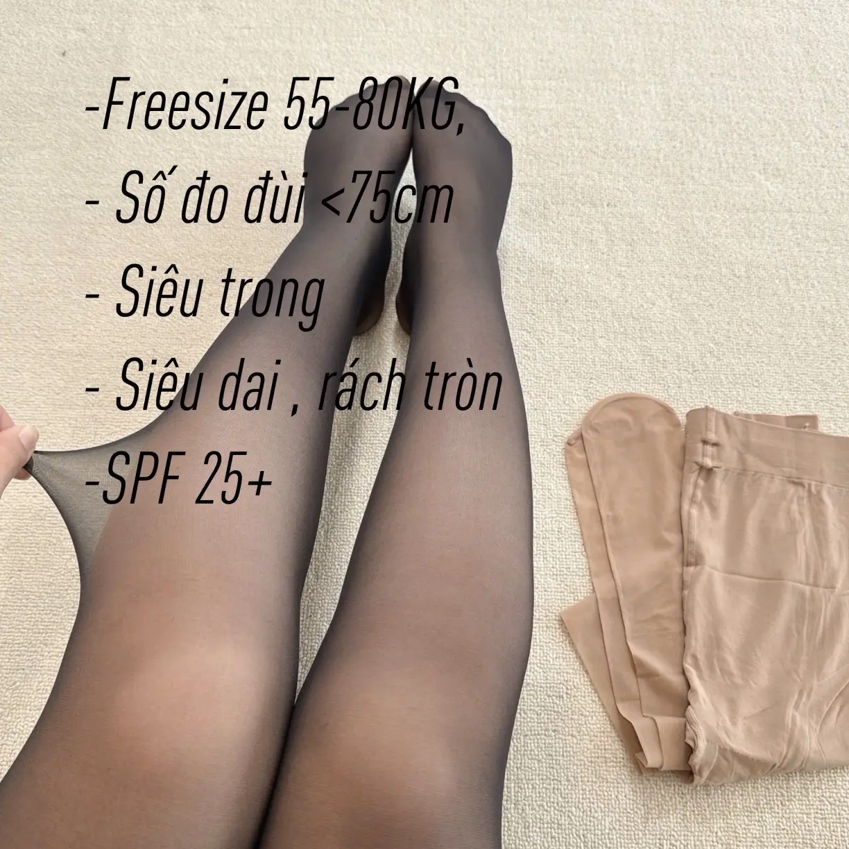 Quần tất trong BIGSIZE siêu dai co giãn (55-85KG) QPK04- [BY DUONG BIGSIZE]