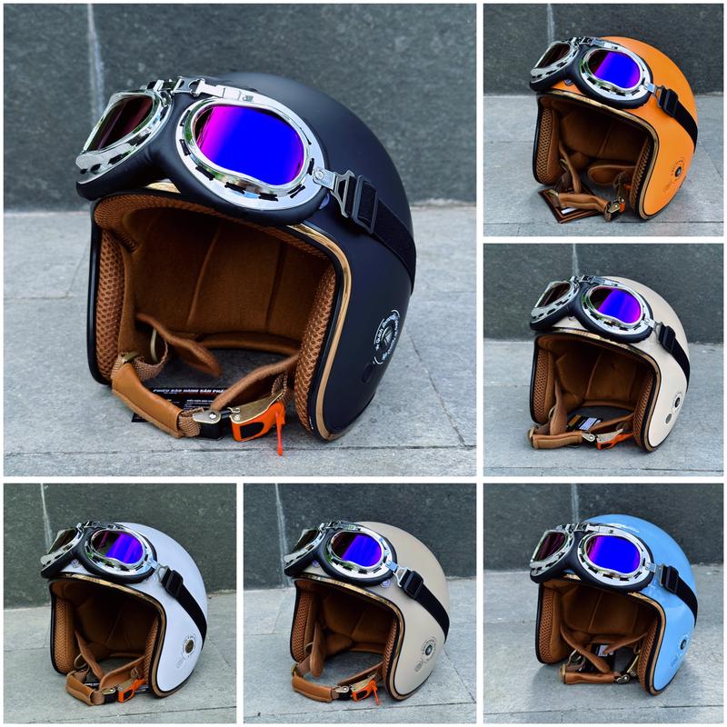 Mũ bảo hiểm 3/4 đầu N099 Napoli Chính hãng, đủ màu - Bảo hành 12 tháng hàng chính hãng