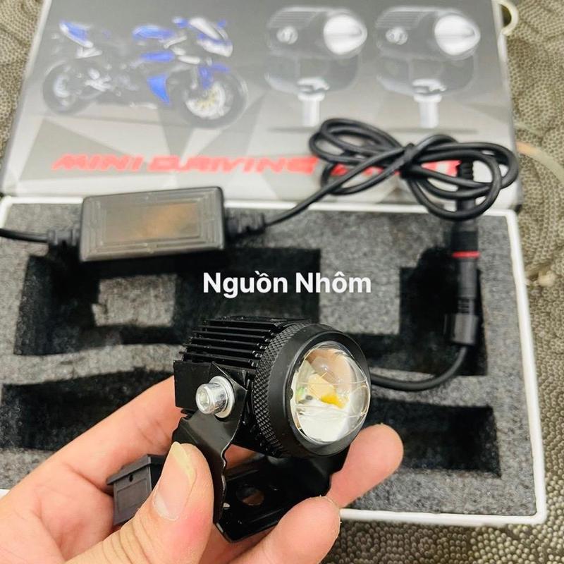 đèn trợ sáng bi cầu  pha trắng coss vàng 2 chế độ sáng ( thêm công tắc đèn ) Phụ Kiện Phụ Tùng sirius phutung xedien