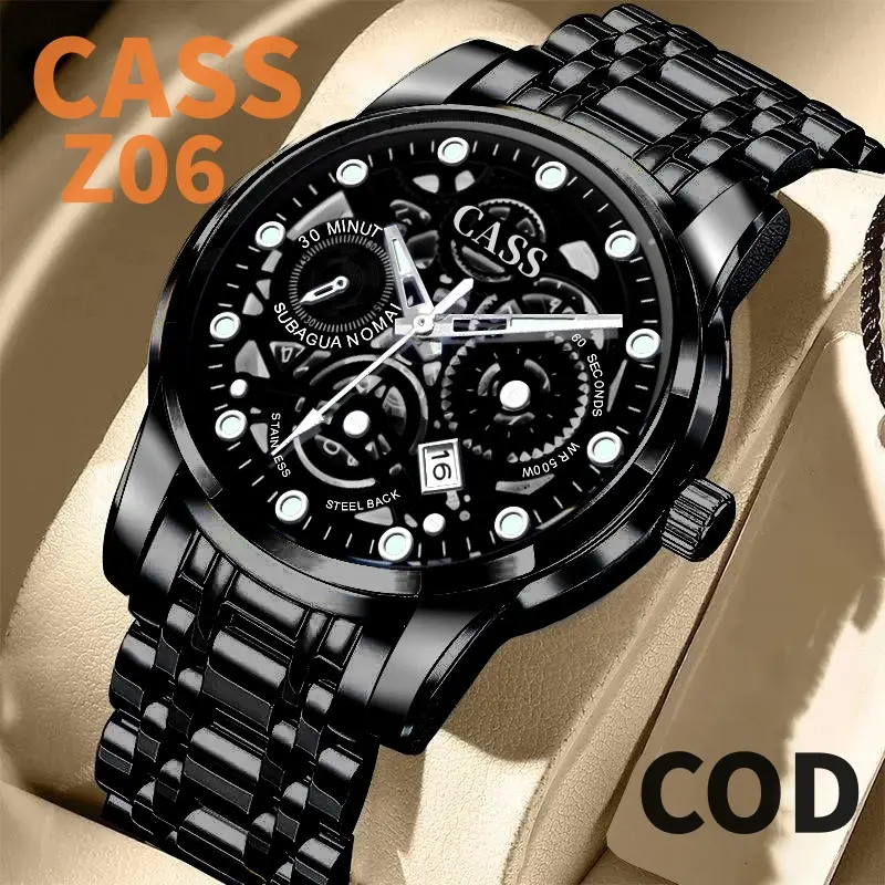 Jam Tangan Pria Original Asli 2024 Watch Baru Grosir Kuarsa Jam Tangan Multifungsi Men's Watch Men's Men's Men CASS Z06
