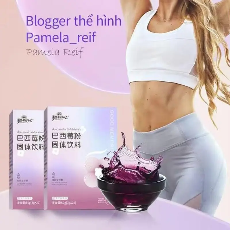 Y-BỘT QUẢ ACAI BERRY - BỘT UỐNG PHA KÈM SỮA TƯƠI, SỮA CHUA - HỘP 20 GÓI (3g*20 GÓI)