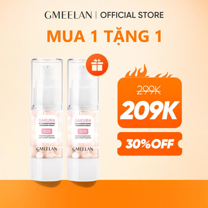 【Video-ONLY GMEELAN Kem Dưỡng Nách Sakura Underarm Cream 30g Kem hỗ trợ dưỡng
