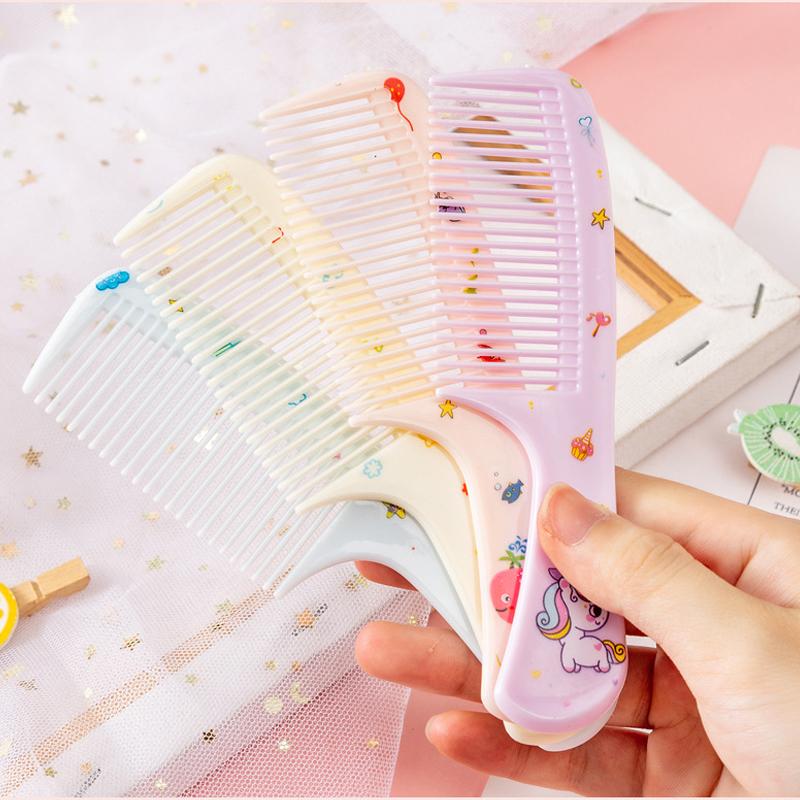 Product Introduction of 2Pcs Kids Hair Comb Set Cute Portable Anti-Static Plastic Hairdressing Comb For Girls Hair Comb Cartoon Baby Chil Haircare Brush 27