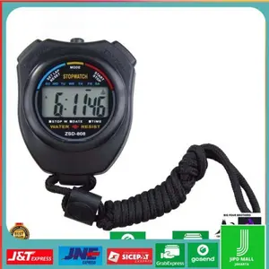 Jam Stopwatch Profesional LCD Hitung Detik Sport Serbaguna ZSD808