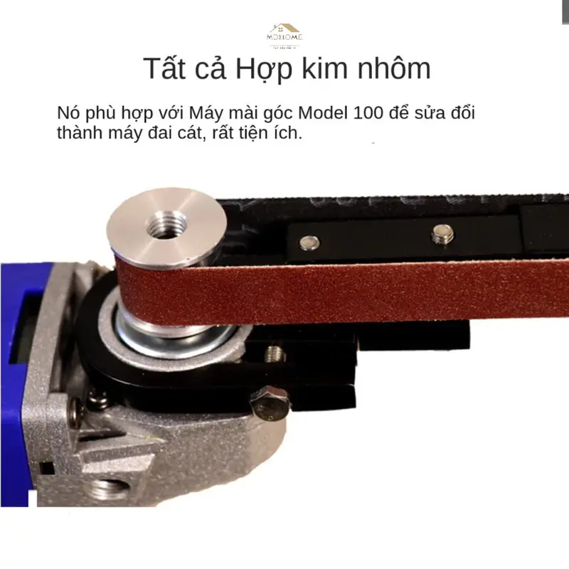 Bộ chuyển đổi máy mài góc thành máy chà nhám băng dây đai mài giáp 4