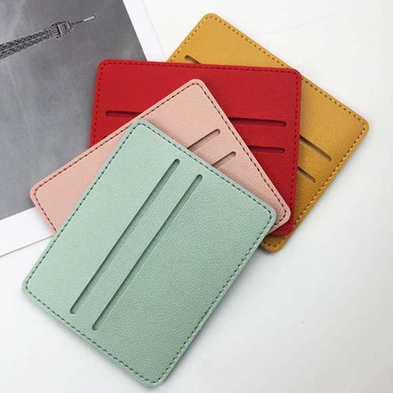 Product Introduction of Men Women Bank Card Credit ID Card Thin Business Wallet Slim Card Holder Bank Card Bag Coin Pouch 7