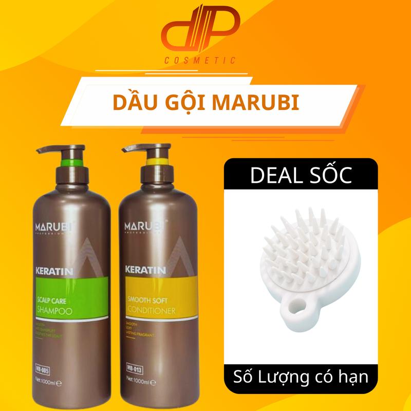 Dầu gội đầu KERATIN MARUBI 1000ml phục hồi hư tổn giảm rụng tóc chính hãng
