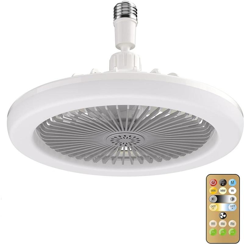 Rotatable Ceiling Fan LED Lights for Bedroom, Dimmable E27 Ceiling Fan Light with Timing Setting, Fashion Indoor Lighting, Silent LED Lamp Fan, LED Lights for Bedroom with Fragrance Outlet, Decorative 7