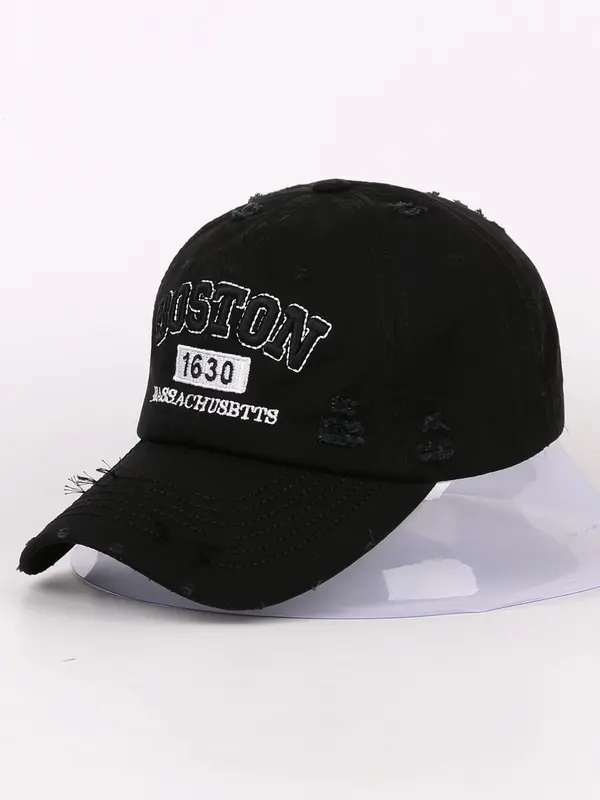Letter Embroidered Baseball Cap,  Casual Sports Hat for Men & Women, Outdoor Sun Protection Cap for Daily Wear, Perfect for Students and Outdoor Sports 1