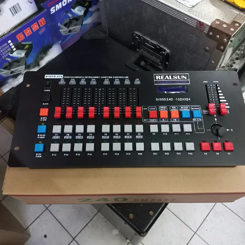 MIXER DMX DISCO240 MIXER PARLED BEAM MOVING HEAD LIGHTING 1