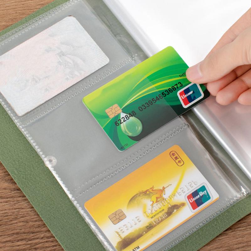 Product Introduction of Gift with Card Cover Bank Deposit Folder PU Large Capacity Bill Storage Check Folder Multifunctional Save Money Exchange Sorting Book Couples 20