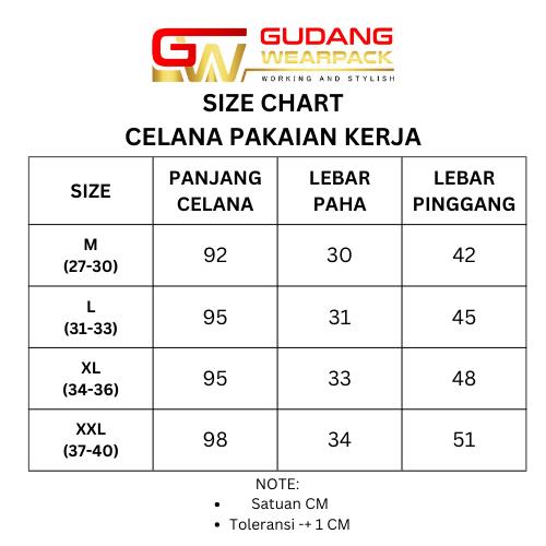Product Introduction of Celana Kerja Cowok Panjang Formal Model Cargo Warna MERAH (/Wanita ) - Gudang Wearpack tiktok shop 0