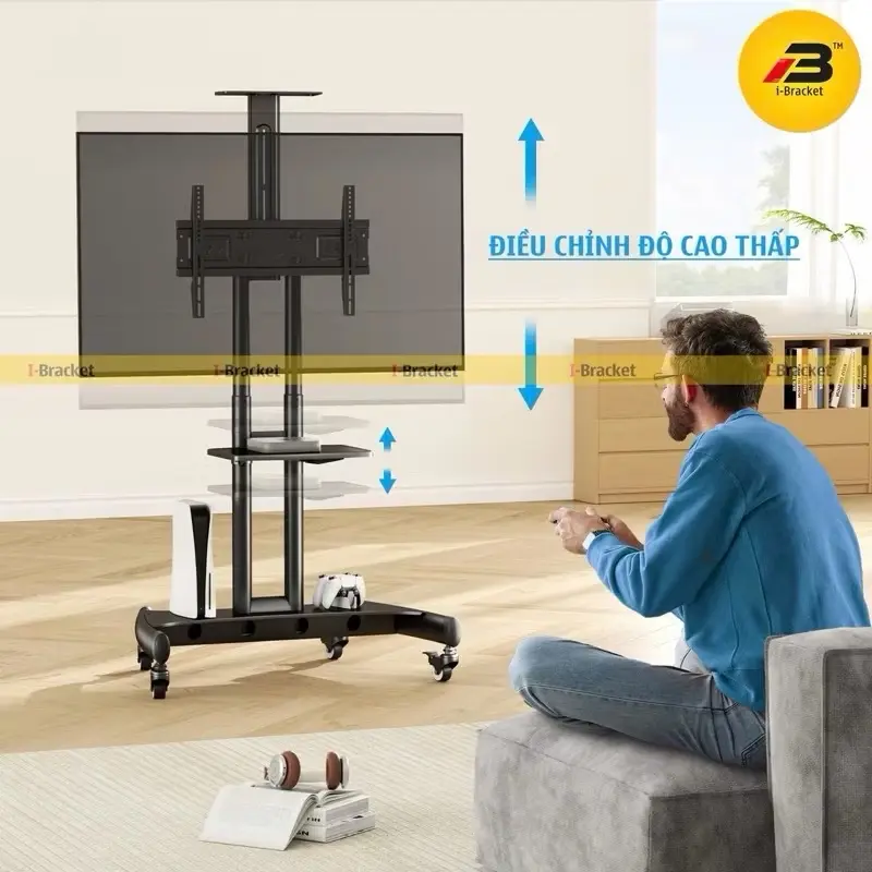 Giá Treo Tivi Di Động ErgoTek E2050 32 - 75 inch - Phiên Bản New 2025 [ BH Chính Hãng 12 Tháng ] 2