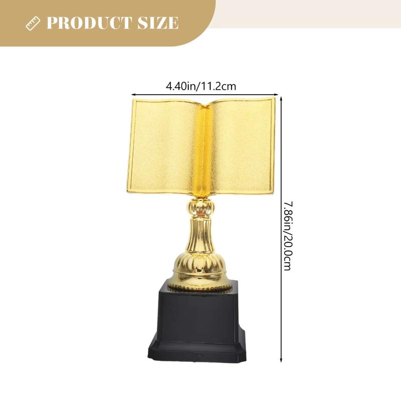 Product Introduction of Uookin New Plastic Awards Trophy Reading Star Book Shaped Children's Small Prize Cup Craft Souvenirs Competition Winner Award Trophy Toy Learning Award Gift 12