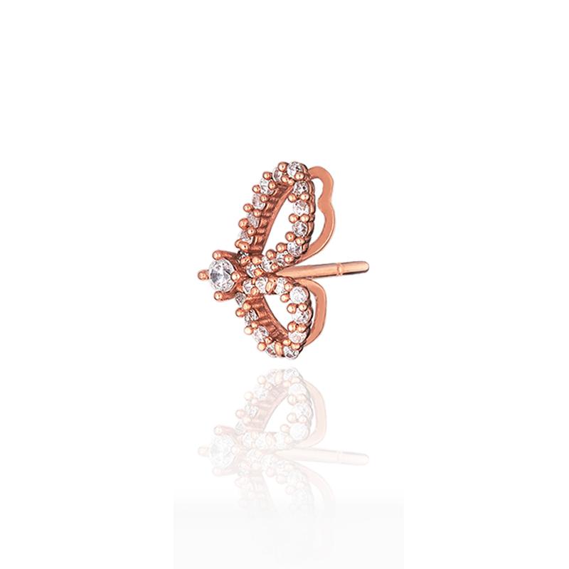 HuyThanhJewelry BTPTB296 Bông tai Vàng 14k Gắn Đá Cz 3